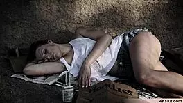 Petite teen gets rough doggystyle.