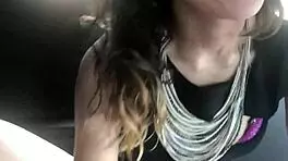 Amateur teen gives public blowjob outdoors