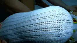 Did the tight college teen and her mother-in-law get accidentally rubbed on the stairs?