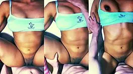 the proud tight latina stepdaughter strives to stay petite and shy for her cheating stepfather's praises in college