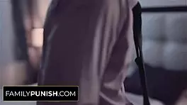 I horny teen surprised my unfaithful stepdad with sex