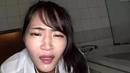 Homemade video of obedient petite Asian teen with super tight pussy getting fingered