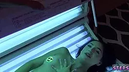 Squirt Alert! Teen 18+ Rides Dildo While Annoying Stepbro Watches!