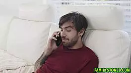 my busty stepsister helps with the game ritual