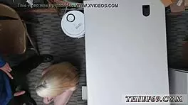 homemade white teen interracial theft attempt in police uniform