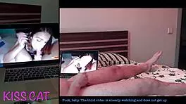 I give a long sloppy blowjob with oral creampie and swallow cum in double view.