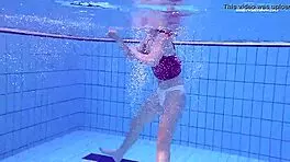 Elena Proklova Alone In Pool