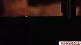 teen babe stirs up scandalous lesbian mischief with her girlfriend