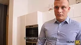Hunt4k Hunter Rents Apartment With Intimate Deal For Blonde Wife