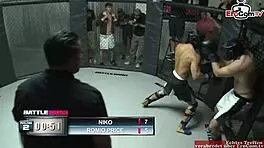 Brunette Girl With Natural Tits Wins Fight Prize