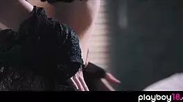 Sensual morning quickie with petite european teen blowjob and small tits