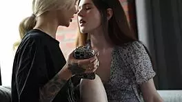 Tattooed lesbian friend guides me to explore hidden desires