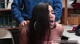 Police raid leads to rough sex with petite teen