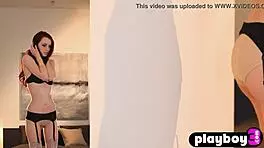 Teen petite lingerie: provocative clips with curvaceous teen flaunting her asset and talents