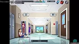 He distracts girlfriend from book with blowjob and cum on tits