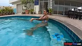 Super cute asian girlfriend sucking and fucking on thai holiday. What do you think?