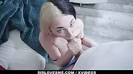 Skylar vox tests stepbrother's cock