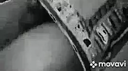 African american teen scratches her ass intriguingly