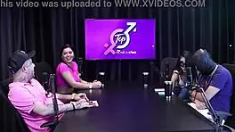 Two Girls Show Off in Sheer Red