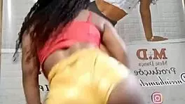 brunette latina teen 18+ shaking big ass in intense dance battle