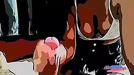 Cartoon niece discovers uncle in bed secretly without family noticing.