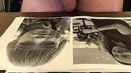 young teen masturbates shaved pussy close-up while mature woman watches cumshot tribute