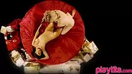 watching three blonde teen lesbians devour each other's pussies and asses with intense oral passion