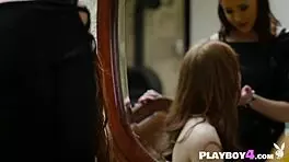 Redhead Petite Teen 18+ With Small Tits Finger Fucks Her Lesbian Friend's Pussy And Ass Hardcore