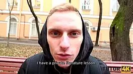 tutor4k mature lady with short hair offers muff for banging