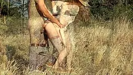 Redhead Babe Fucked Outdoors On Hot Summer Day