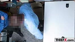 Teen accepts burglar's big cock deal