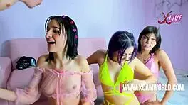 horny group of latinas with big tits and asses