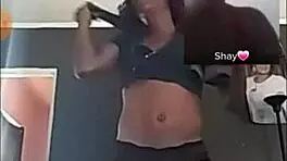 Slim milf twerking out