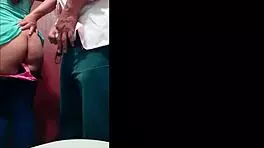 They Pound a Stunning Girl in Bathroom Chaos