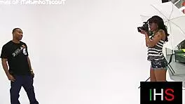 Black couple fucks missionary style