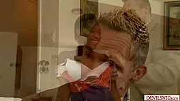 ebony teen 18+ getting oral from old faculty member in hardcore session