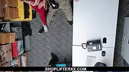 Blonde Girlfriend Caught Shoplifting, Faces Security Guard