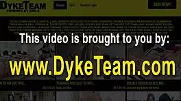 Busty lesbian strapon fucks babe hard