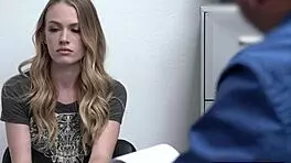 super skinny and cute shoplifter teen 18+ gets caught and handled