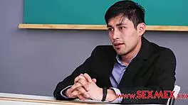 Sara Blonde Teen Fucked Hard in Classroom by Teacher with Blowjob and Ass Action.