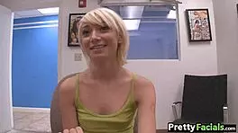 omg, tiny teen blonde gettin’ a messy facial... Moretta, ughh, so hottt!!!