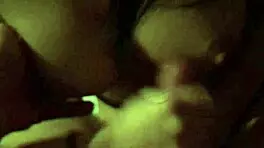 The babysitter is sucking cock and giving a handjob, so naughty!