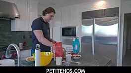 petitehos lucky stud pummeling madi collins sweet pussy over the table