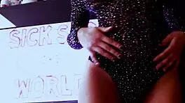 Dancing with my breasts out, feeling so horny and free