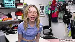 Cute Teen Demi Hawks Caught Shoplifting, Punished With Tiny Pussy Doggy Fuck