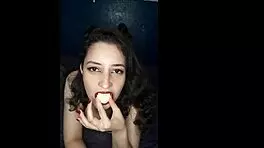 feeling intense pleasure in homemade teen blowjob and anal session