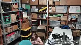 Police Officer Teases Suspect With Striptease, Clothes Ripped Off During First Time Blowjob.