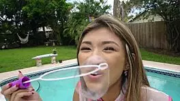 want to see this petite asian teen glide her oily body on a thick cock?