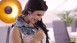 Rough Sex With Old Daddy And Stunning Young Latina Babe