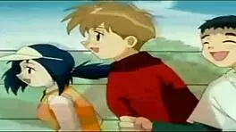 Watch this young hentai mom get her pussy creampied